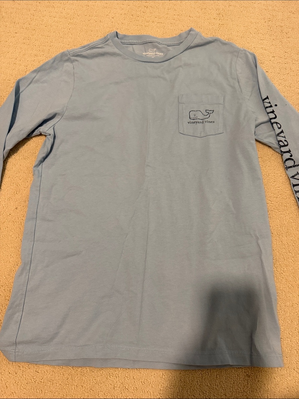 Vineyard Vines Kids Sky Blue Long Sleeve Medium (12-14)